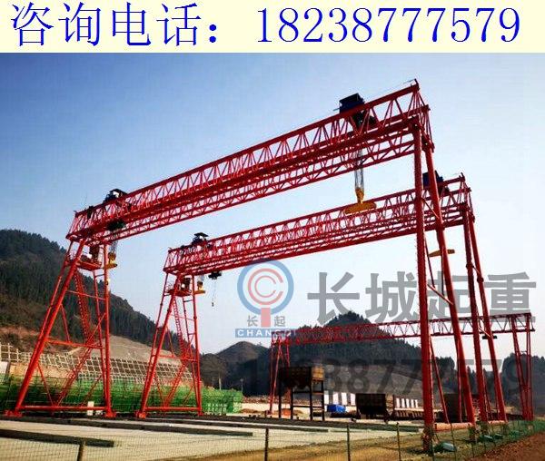 山东威海10吨葫芦花架龙门吊供应商 轨道损伤恢复方法