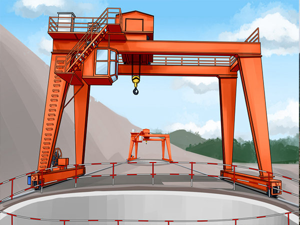 河南周口门式起重机厂家大风预警也不怕