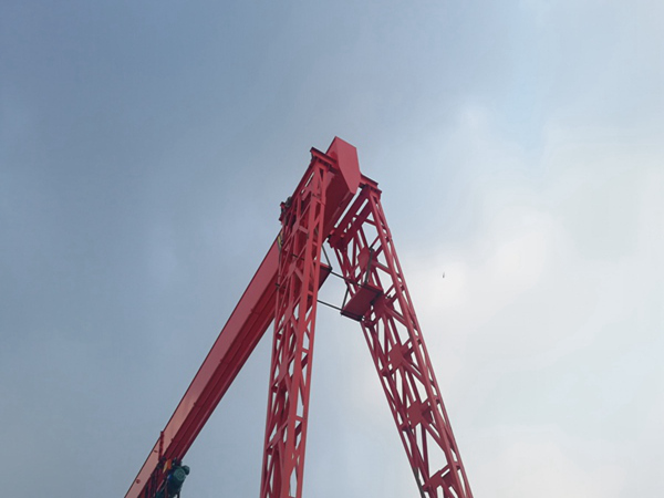 湖南岳阳龙门吊厂家投入使用